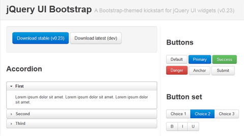 jQuery UI Bootstrap